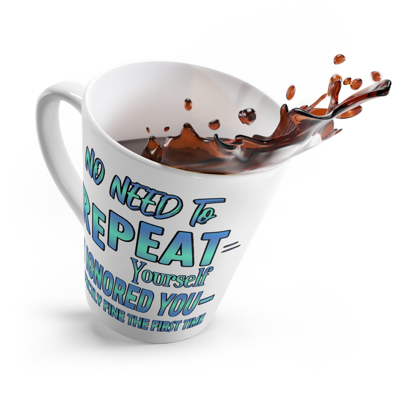 Ignored-Latte Mug, 12oz