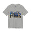 Black Father Panther Style-Jersey Knit T-Shirt