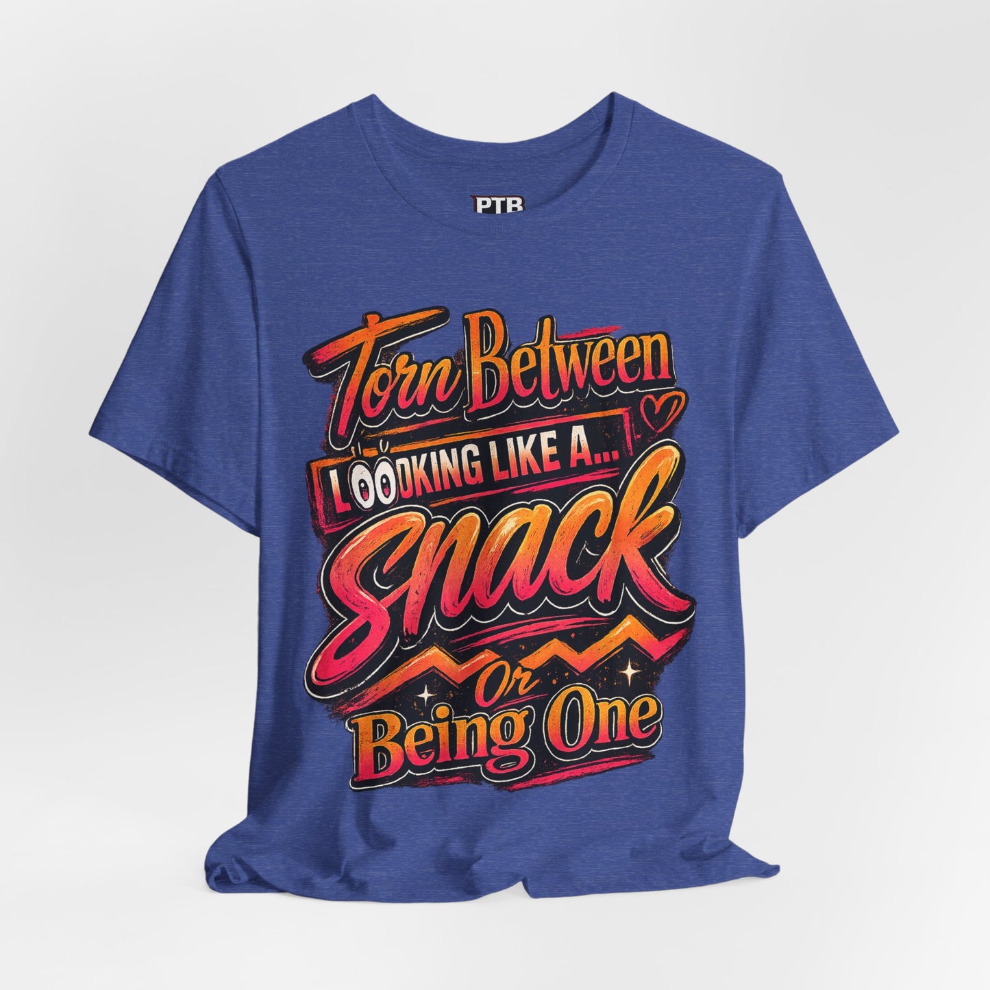 A Snack-Funny Graphic Jersey Knit T-Shirt