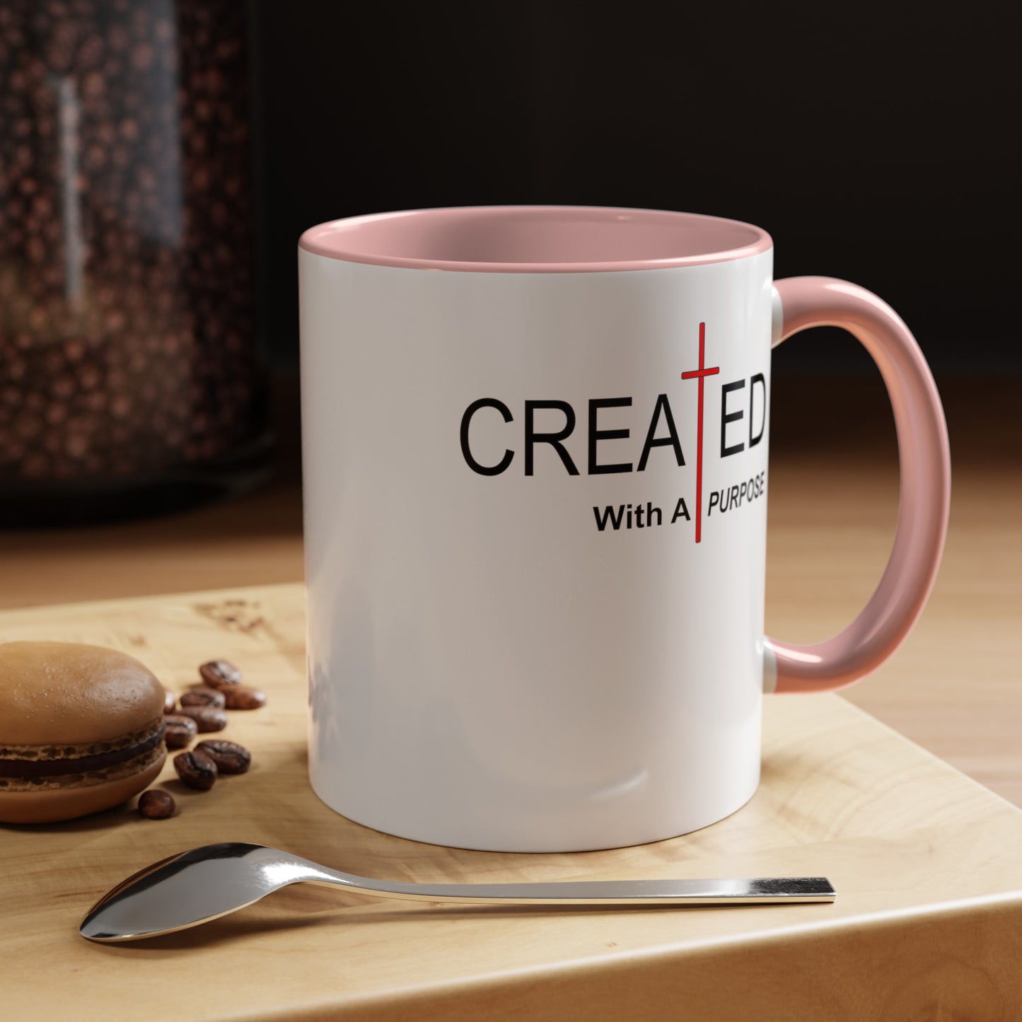 Created With Purpose-Accent Coffee Mug (11, 15oz)