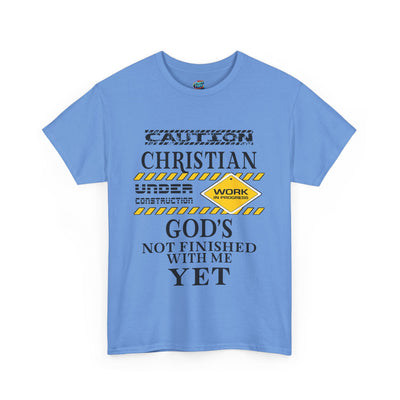 Christian Under Construction-Heavy Cotton Classic Tee