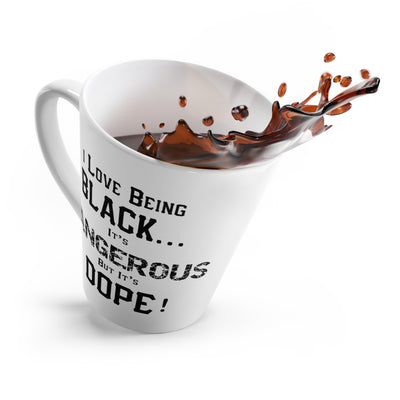 Black is Dangerous-Latte Mug, 12oz