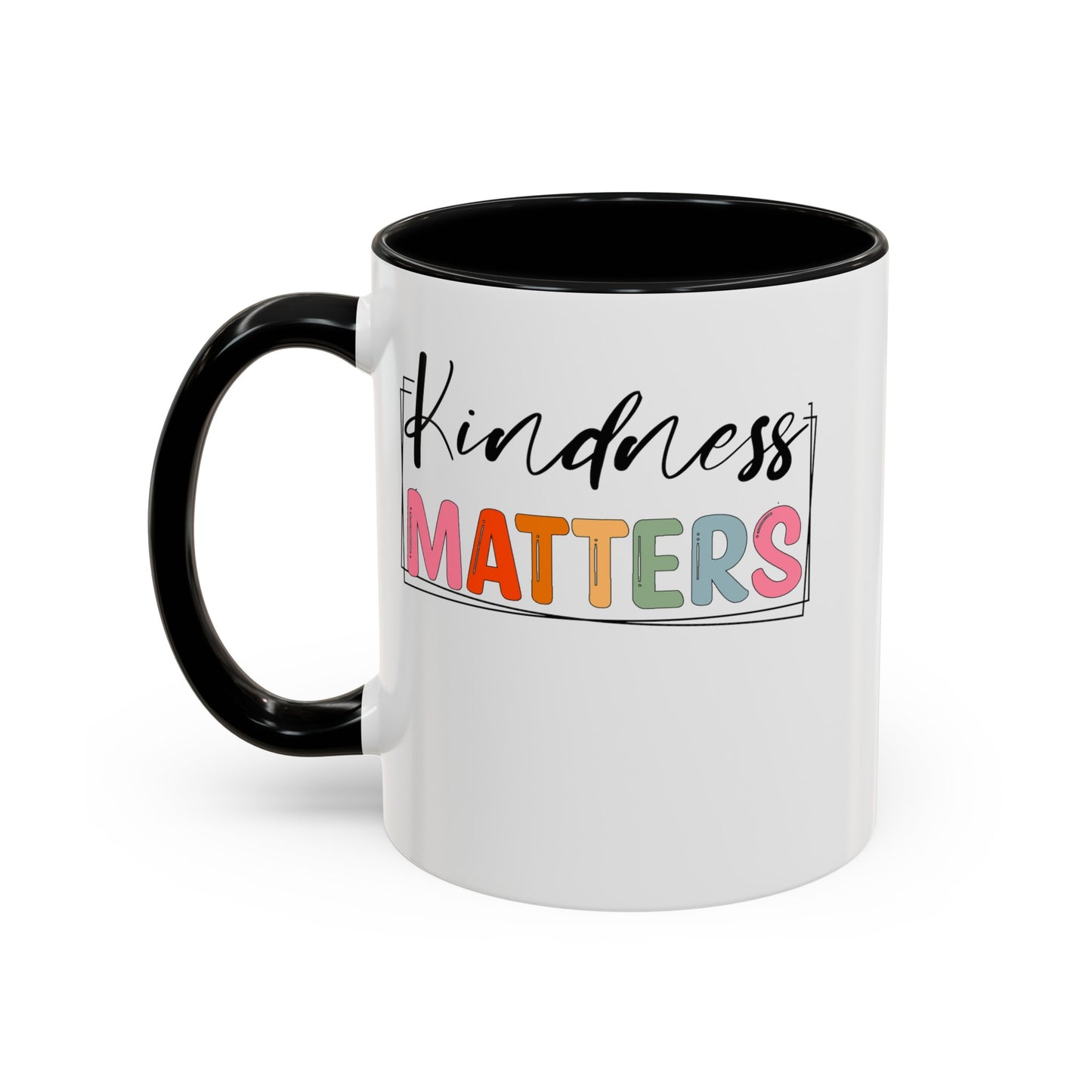 Kindness Matters-Accent Coffee Mug (11, 15oz)