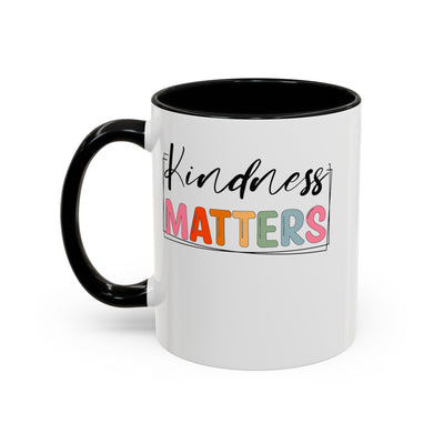 Kindness Matters-Accent Coffee Mug (11, 15oz)