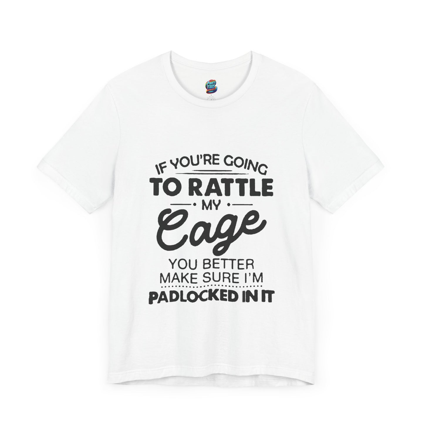 Rattle My Cage-Jersey Knit T-Shirt