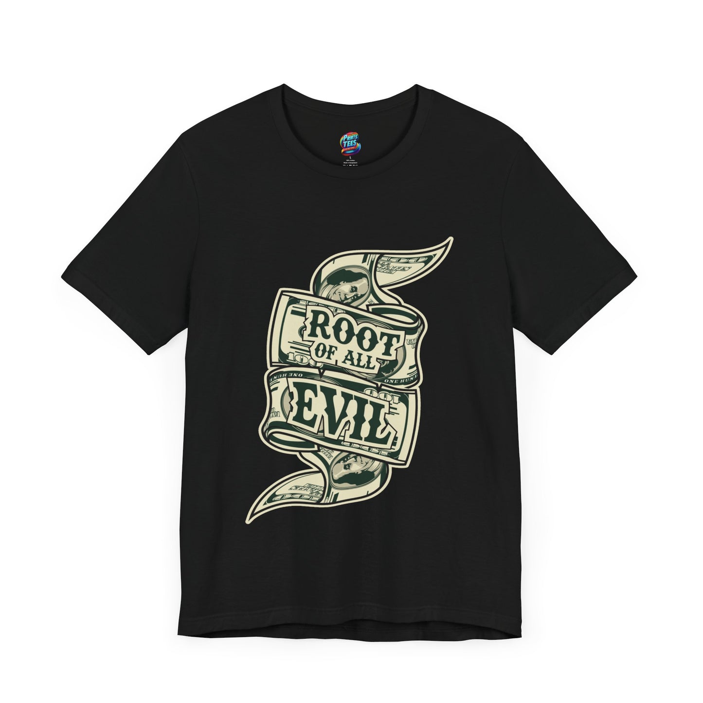 Root of Evil-Money-Jersey Knit T-Shirt