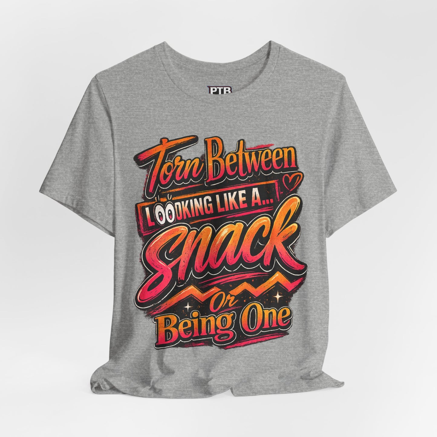 A Snack-Funny Graphic Jersey Knit T-Shirt