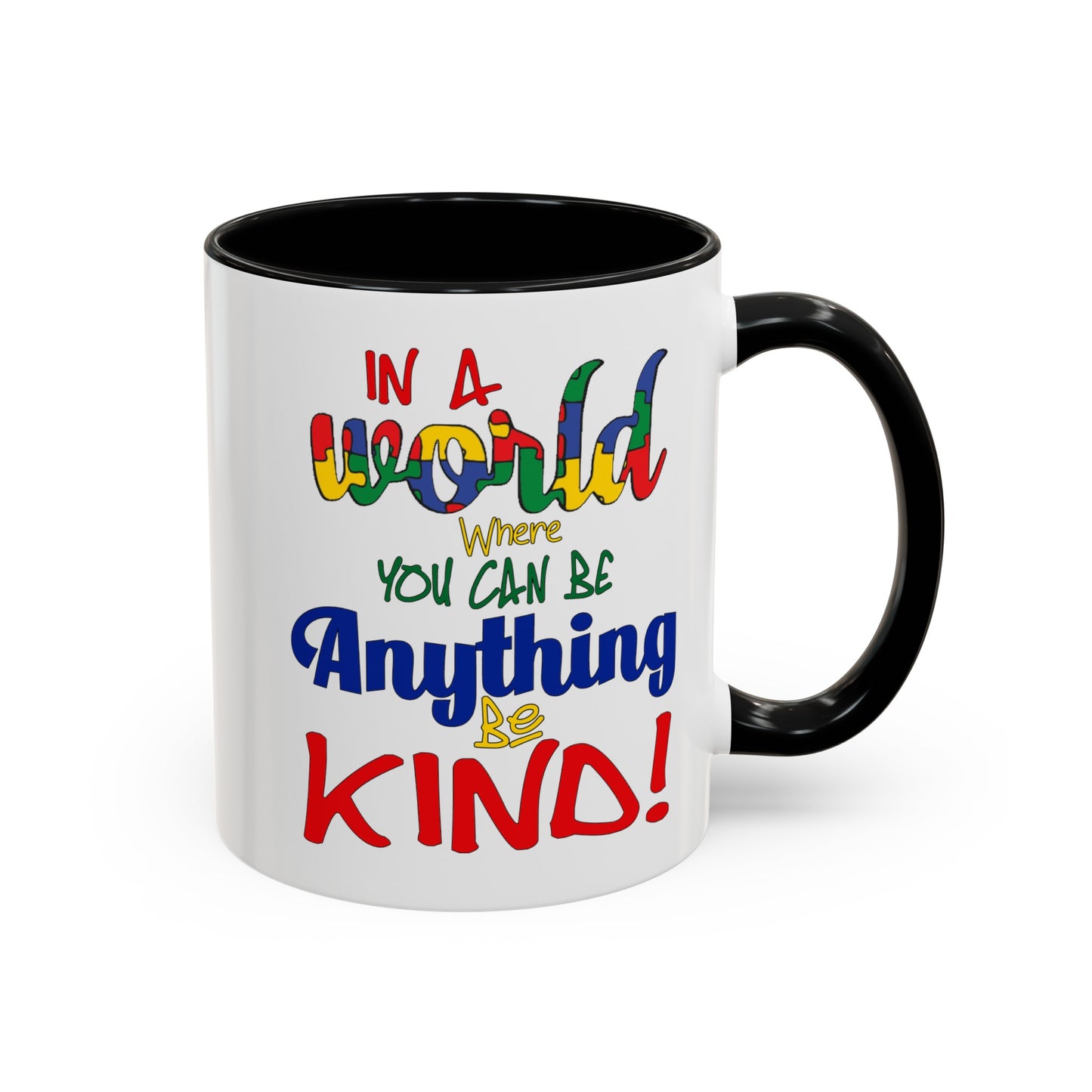 Be Kind-Accent Coffee Mug (11, 15oz)