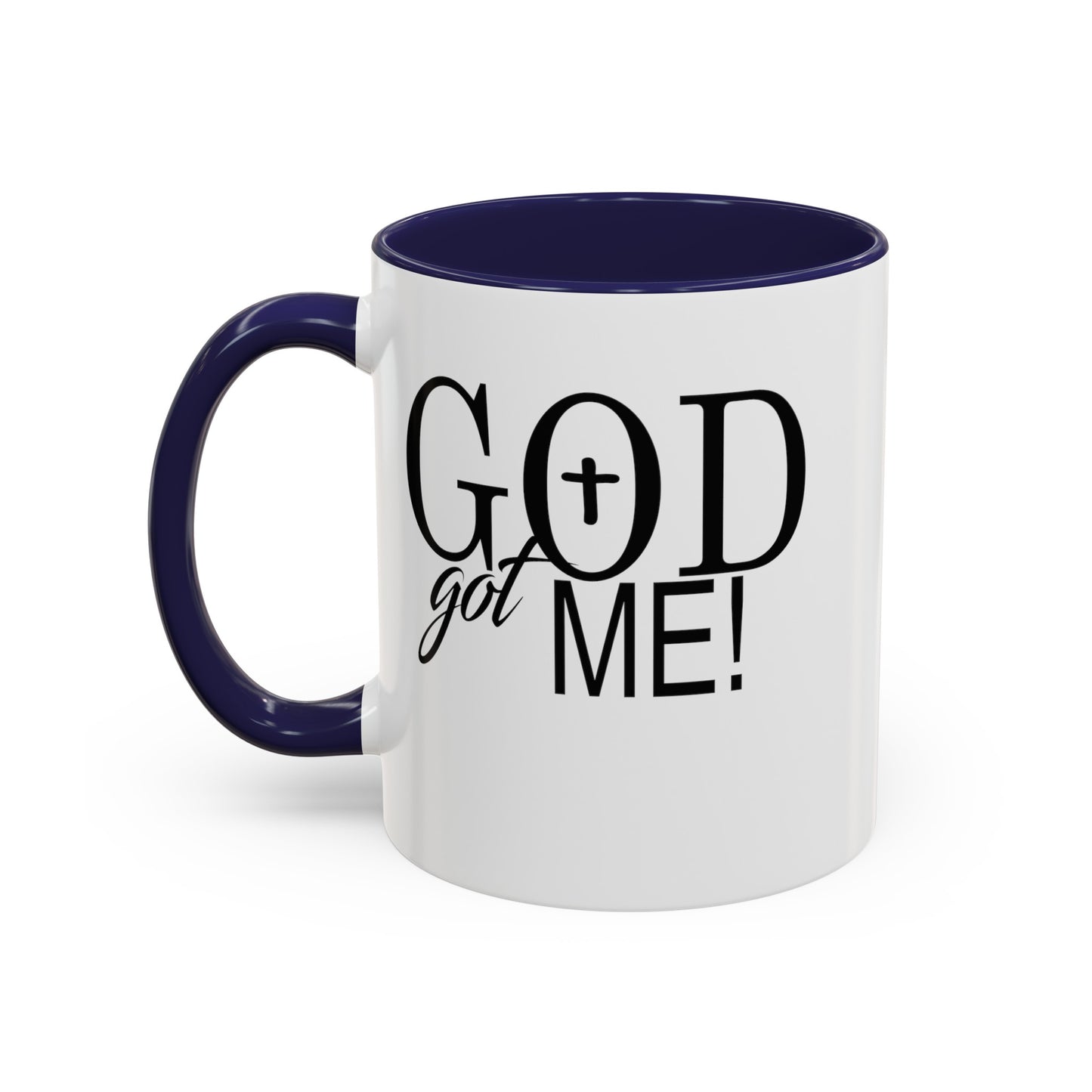 God Got Me-Accent Coffee Mug (11, 15oz)