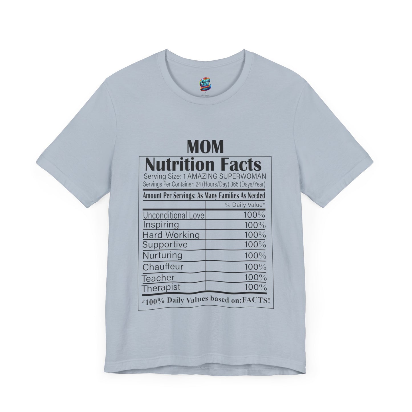 Mom-Nutritional Facts-Jersey Knit T-Shirt