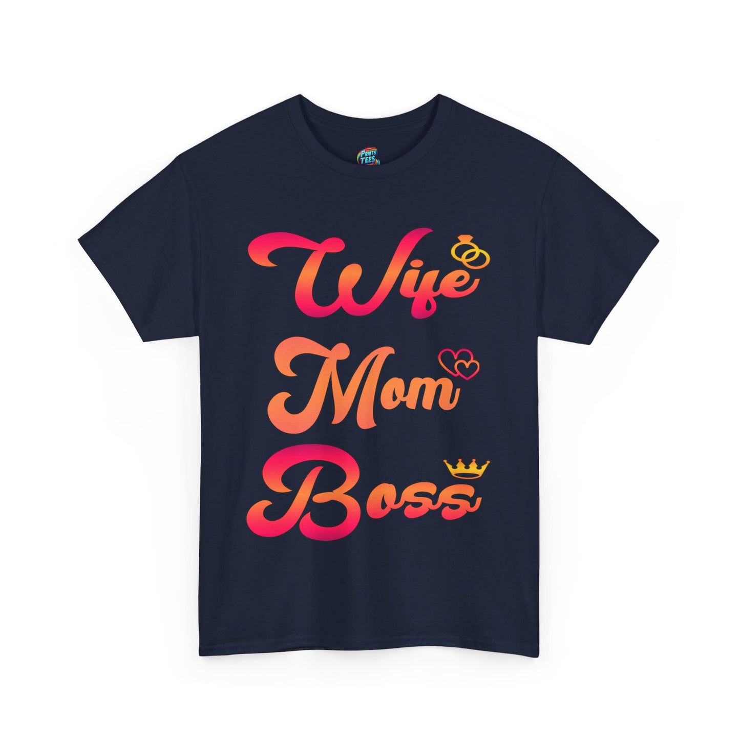 Wife-Mom-Boss-Heavy Cotton Classic Tee