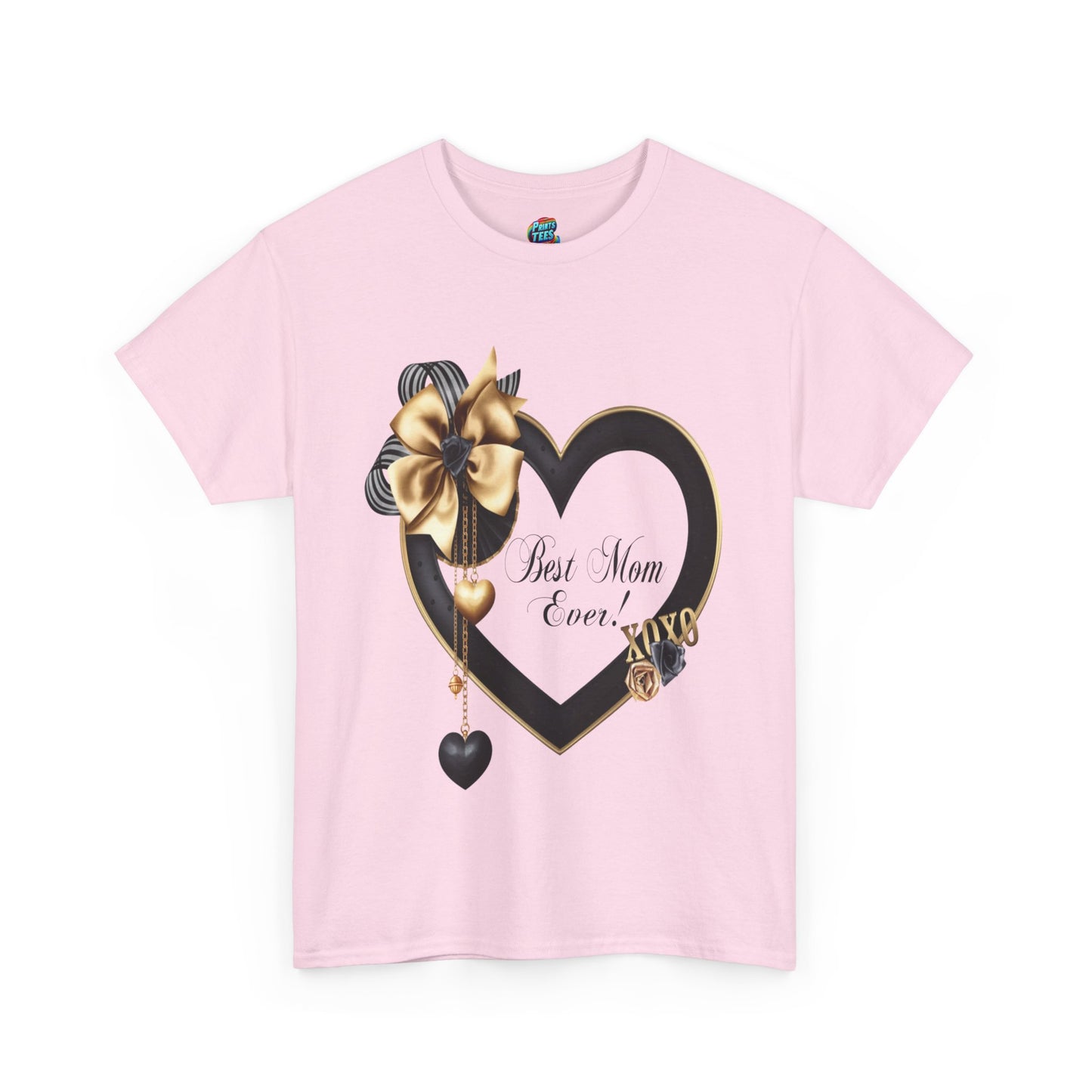 Best Mom Black Heart-Heavy Cotton Classic Tee