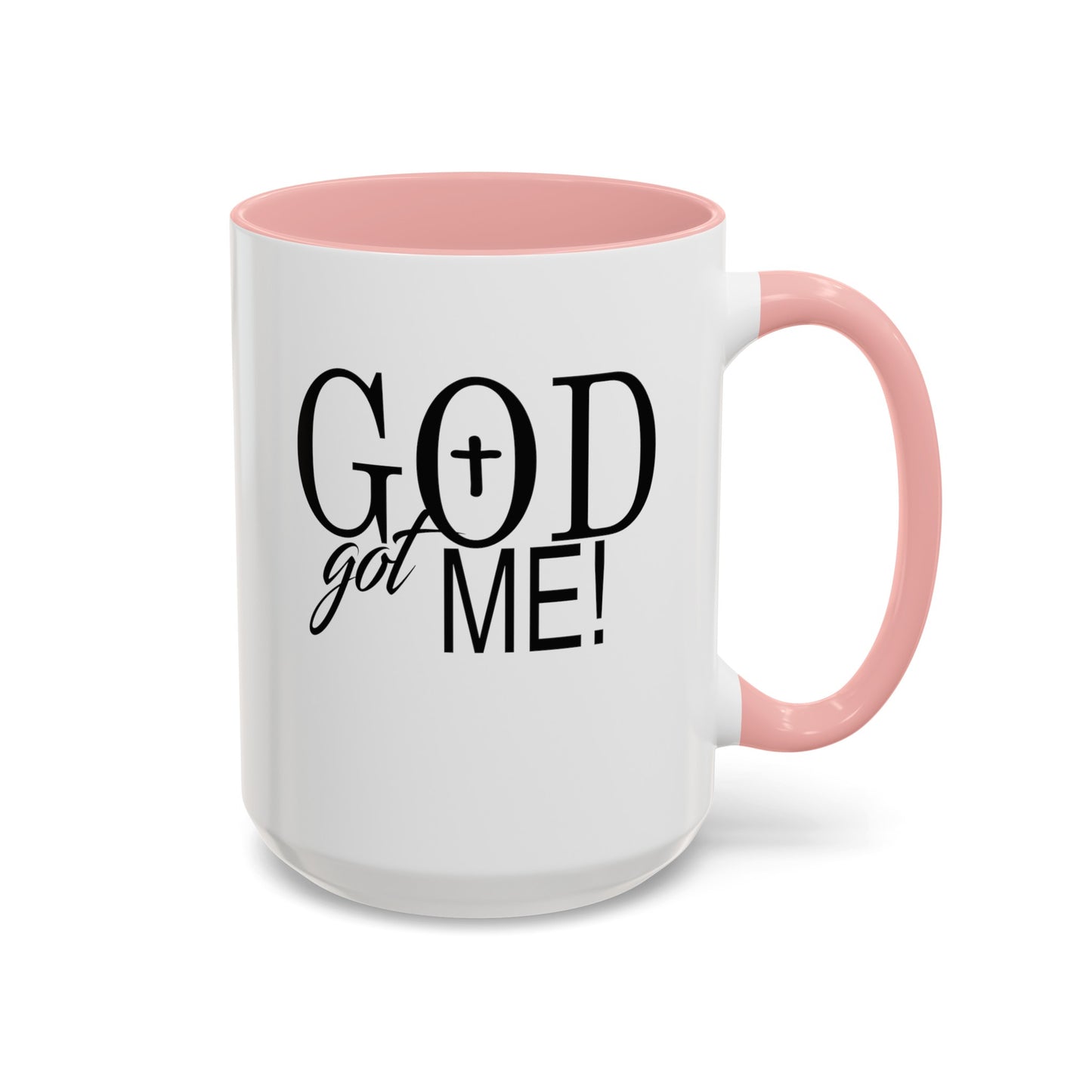 God Got Me-Accent Coffee Mug (11, 15oz)