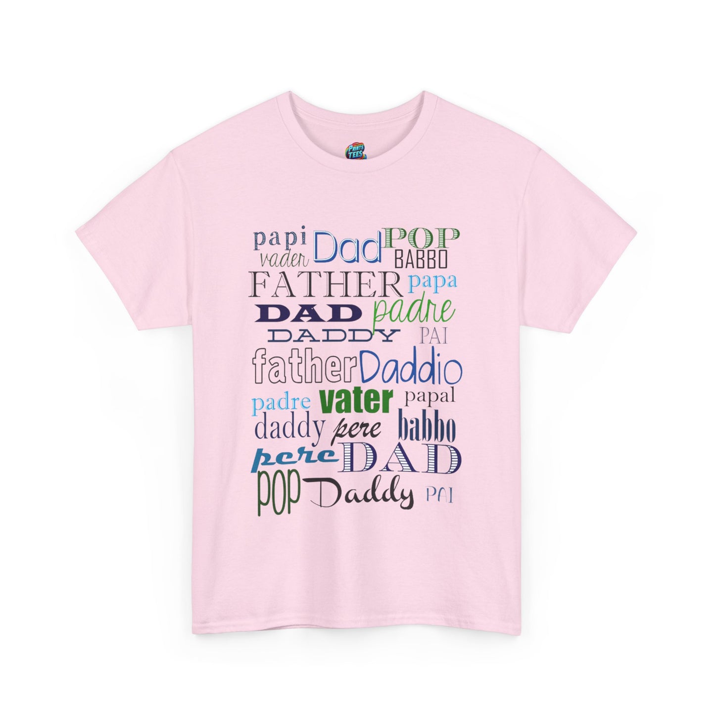Dad Names-Heavy Cotton Classic Tee