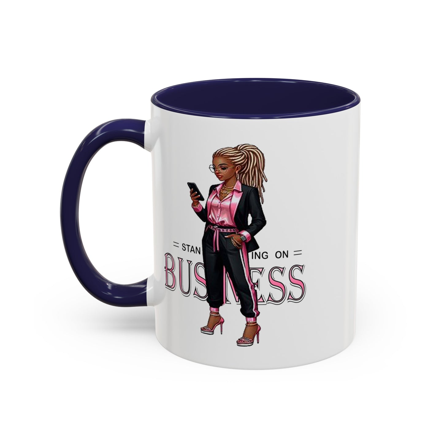 Standing on Business-Dreads-Accent Coffee Mug (11, 15oz)