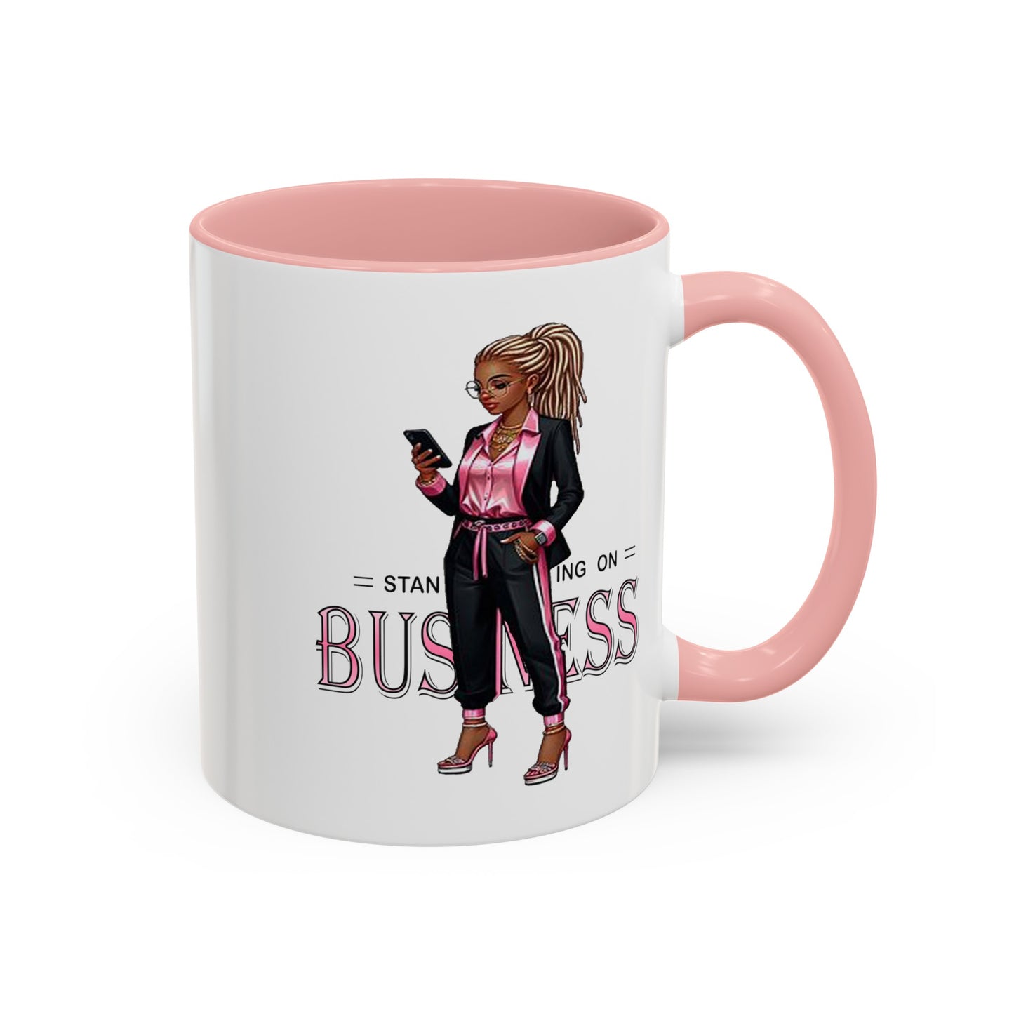 Standing on Business-Dreads-Accent Coffee Mug (11, 15oz)