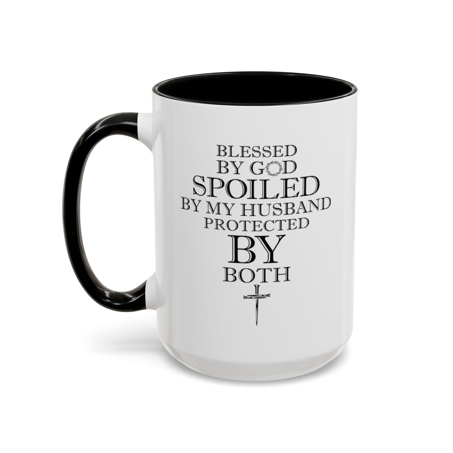 Blessed by God-Accent Coffee Mug (11, 15oz)