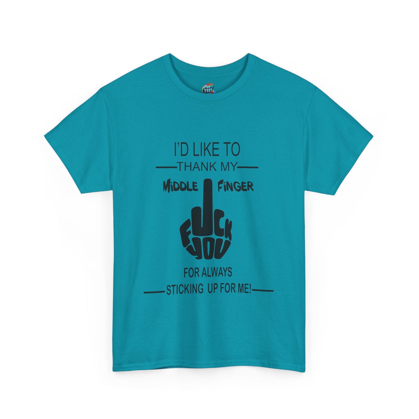 Fu(k You-Middle Finger-Heavy Cotton Classic Tee