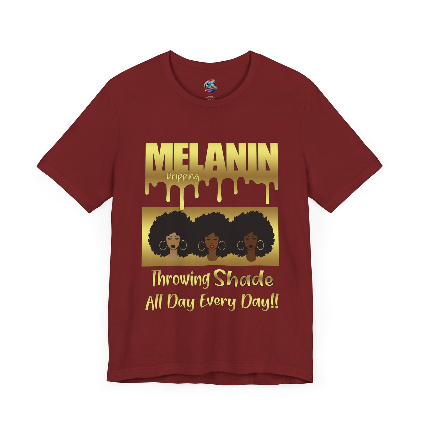 Melanin Dripping-Jersey Knit T-Shirt