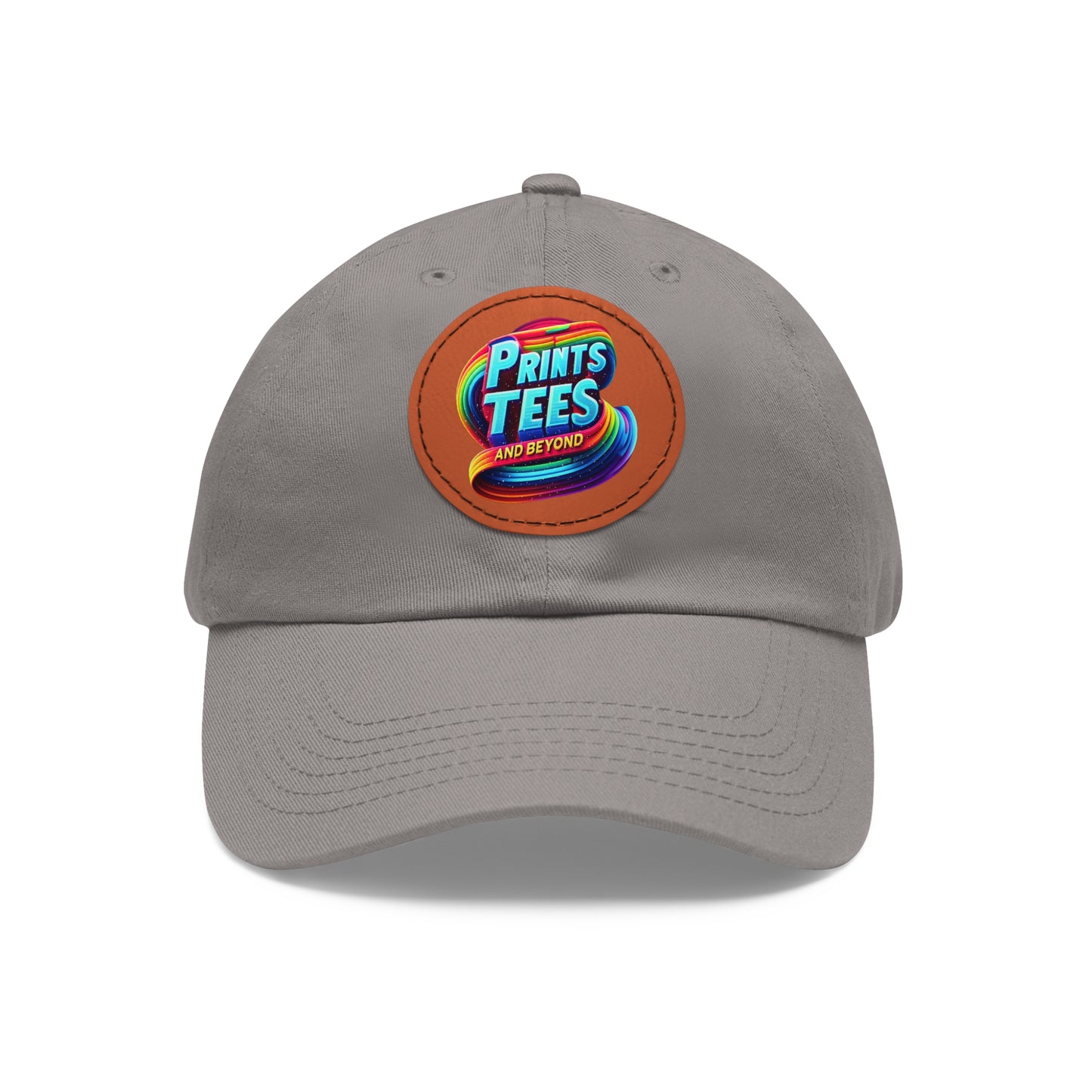 PTB-Dad Hat with Leather Patch (Round)