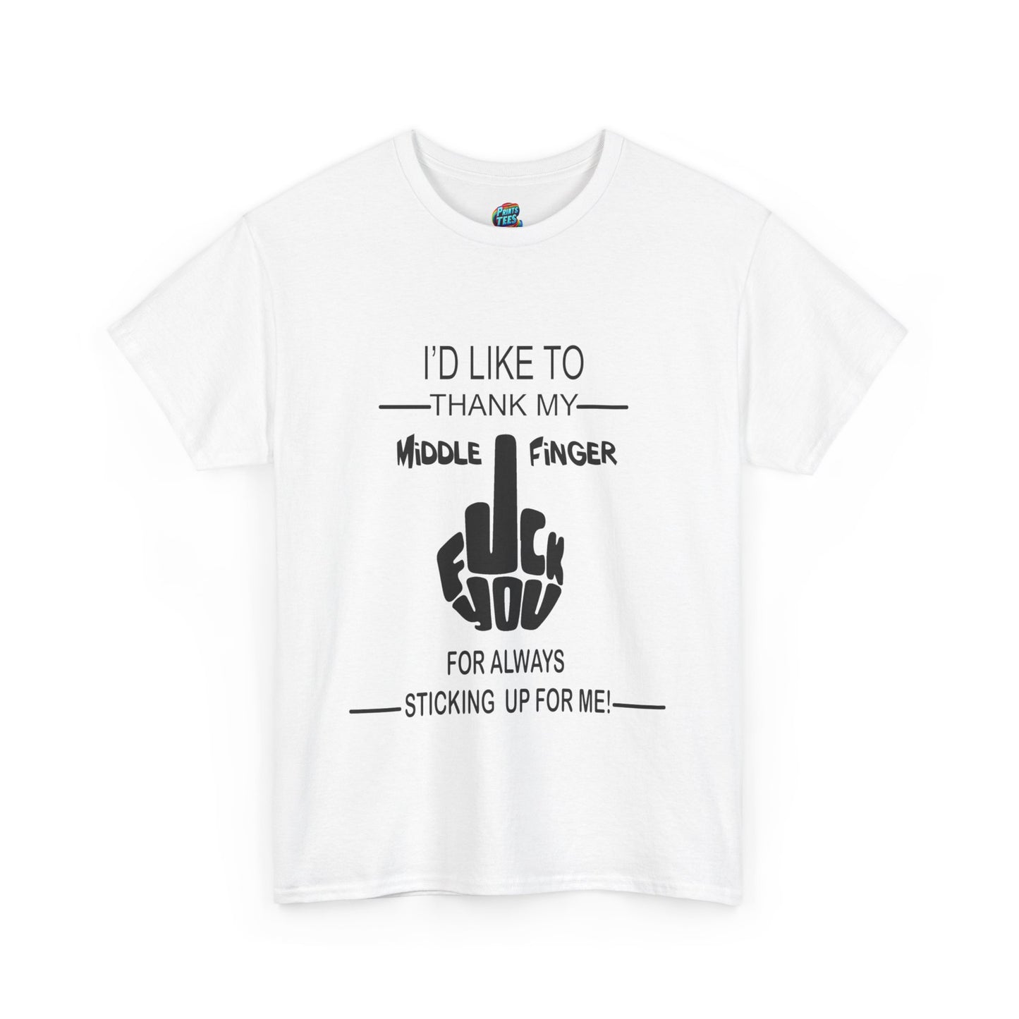 Fu(k You-Middle Finger-Heavy Cotton Classic Tee