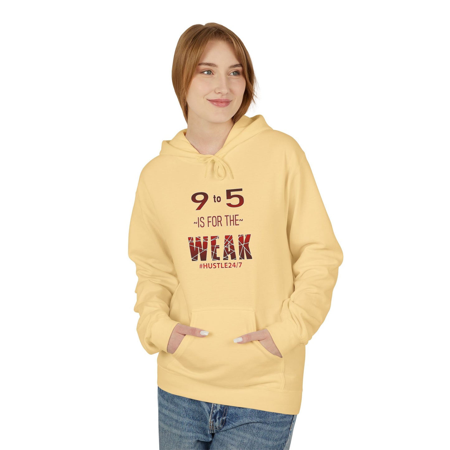 9 to 5-Midweight Softstyle Fleece Hoodie