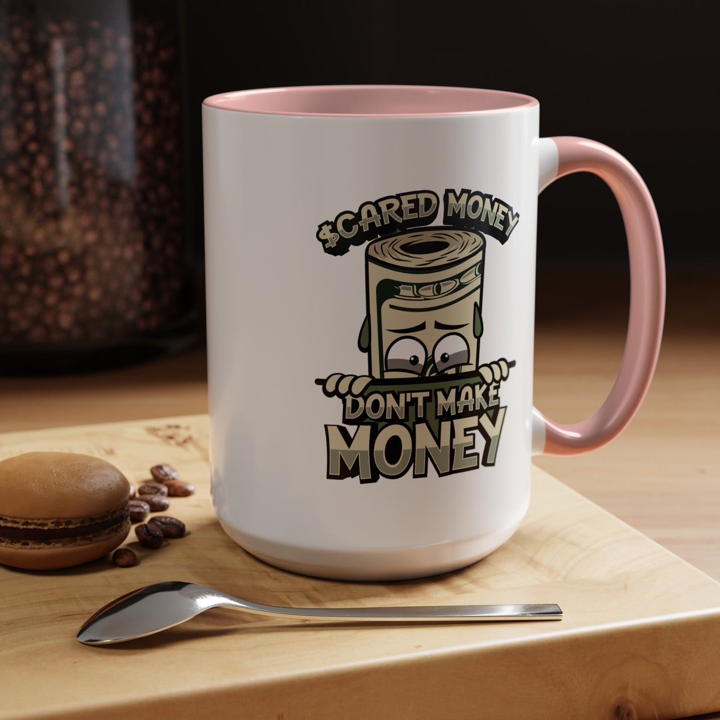Scared Money-Accent Coffee Mug (11, 15oz)