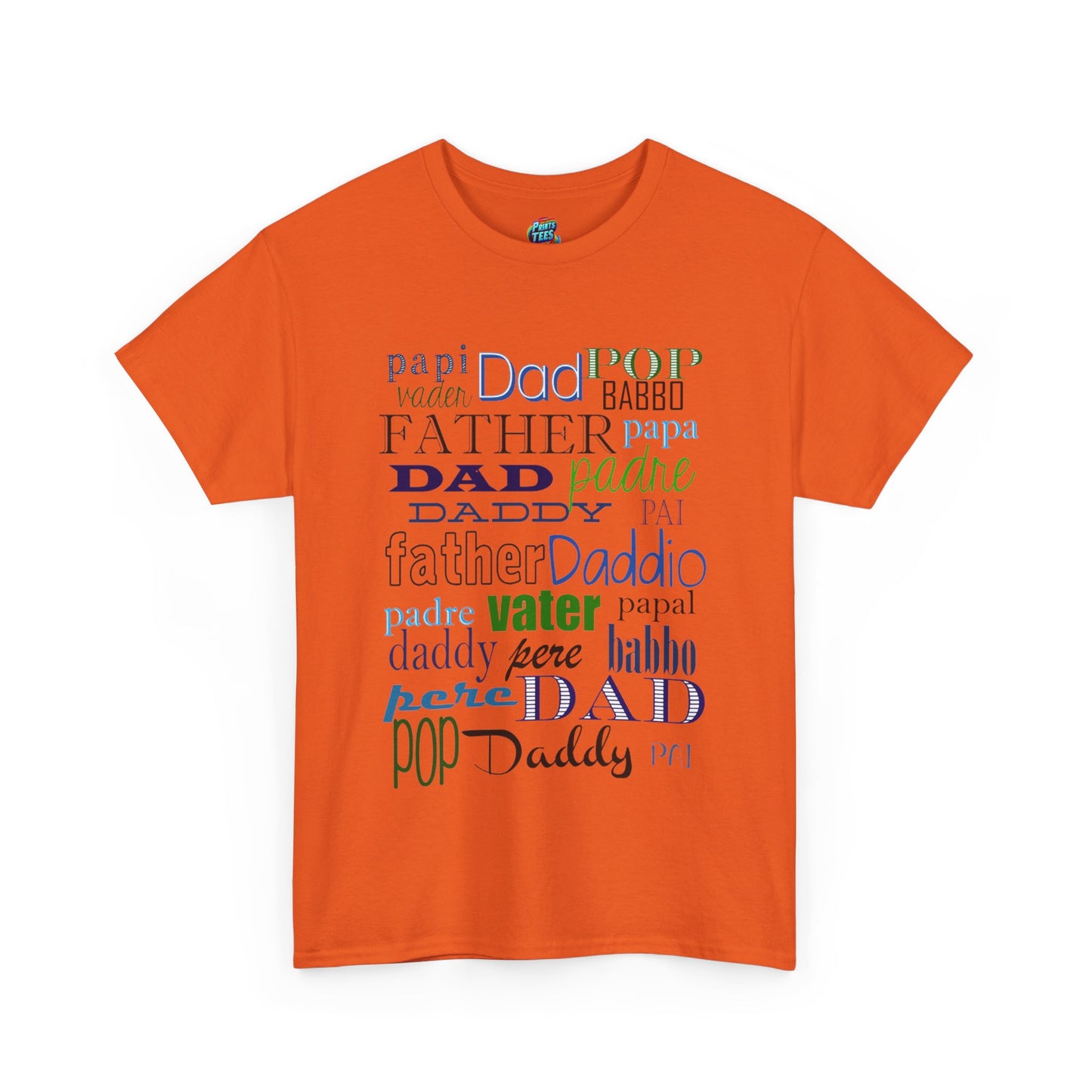 Dad Names-Heavy Cotton Classic Tee