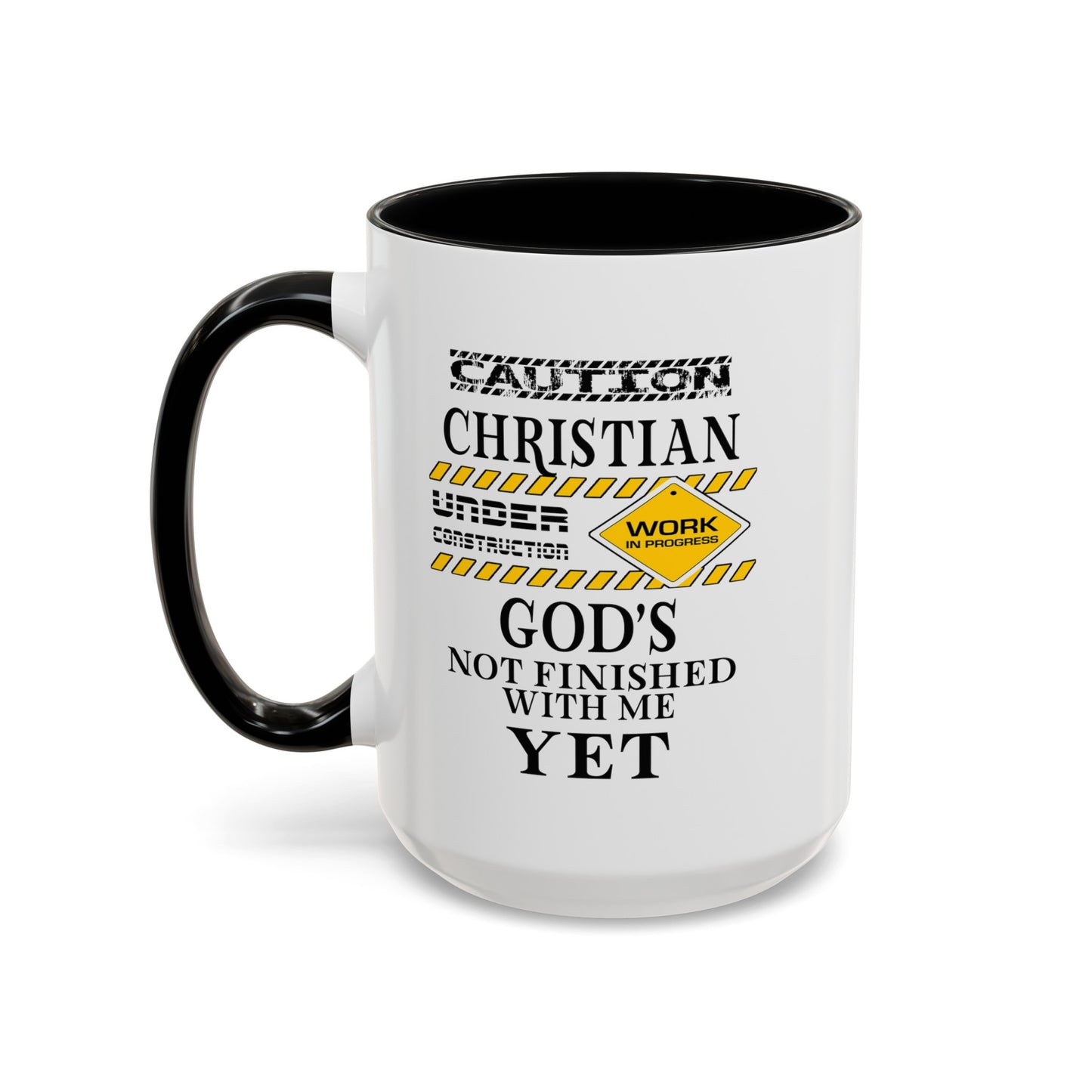 Christian Under Construction-Accent Coffee Mug (11, 15oz)