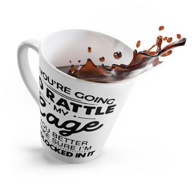 Rattle My Cage-Latte Mug, 12oz