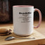Baddie Definition-Accent Coffee Mug (11, 15oz)