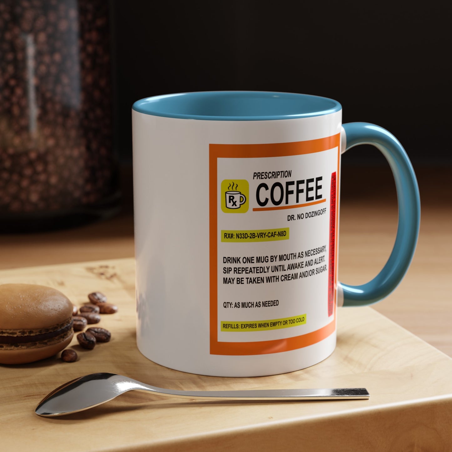 Coffee Prescription-Accent Coffee Mug (11, 15oz)