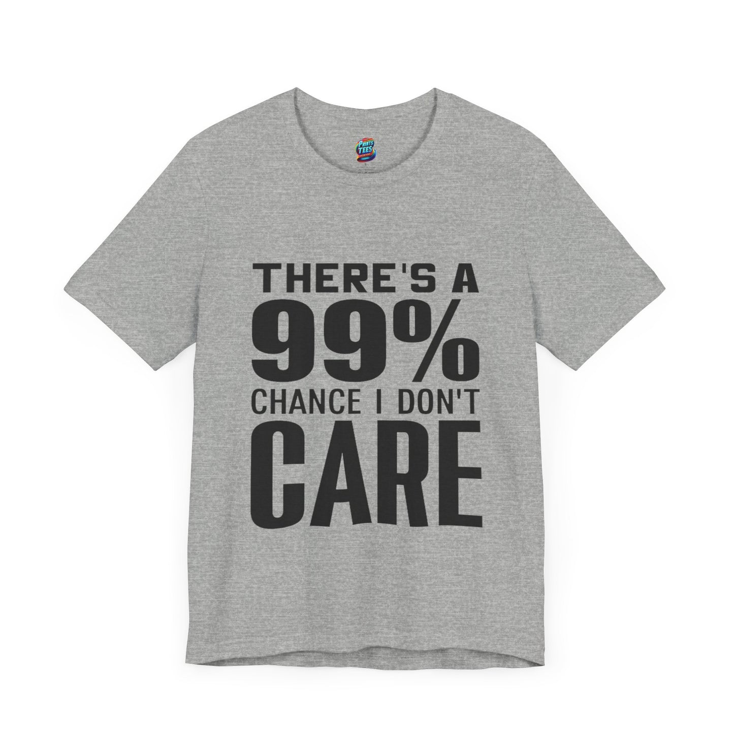 I Don't Care-Jersey Knit T-Shirt