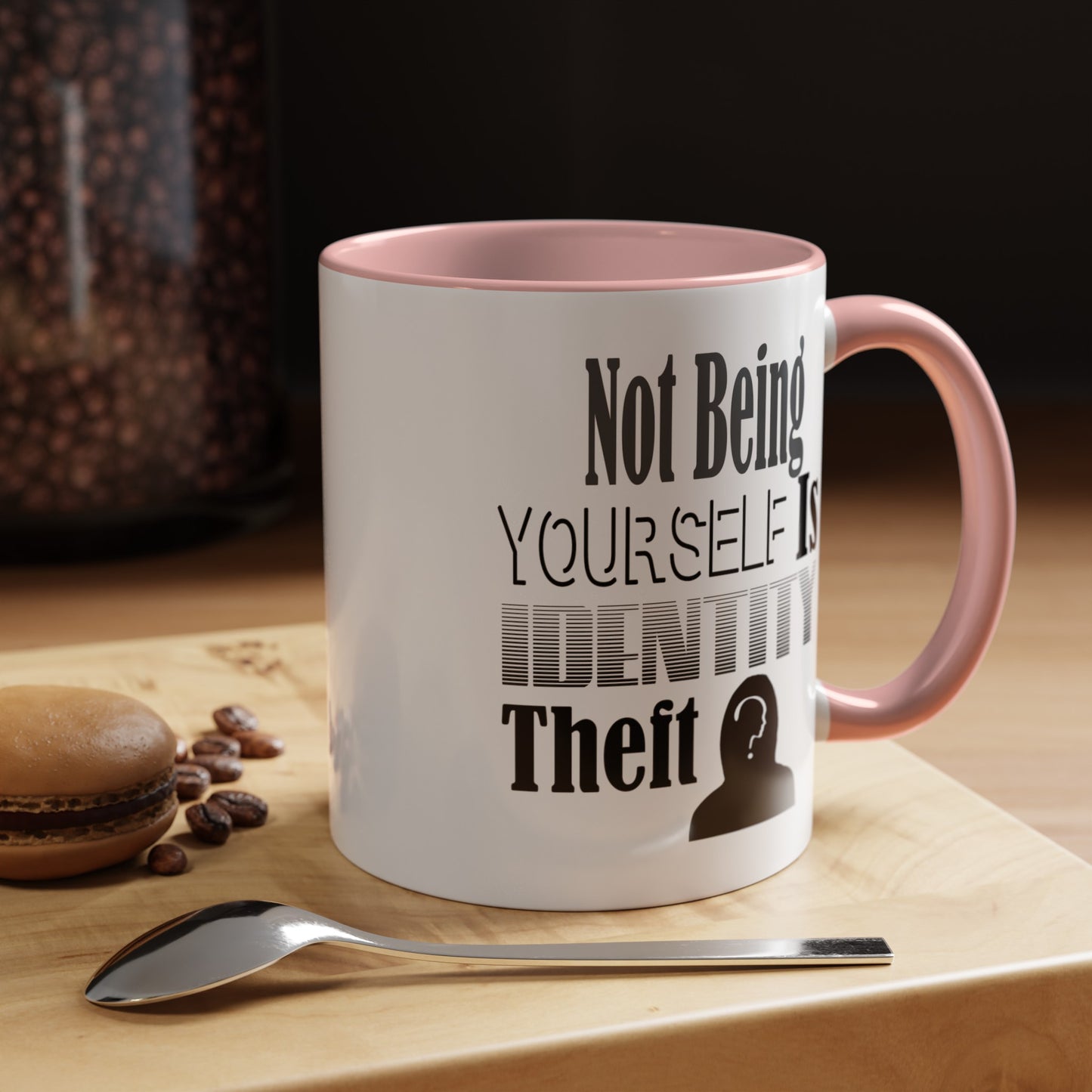 Identity Theft-Accent Coffee Mug (11, 15oz)