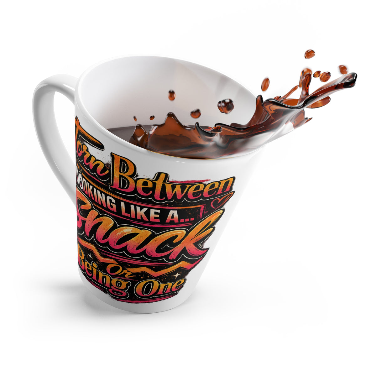 A Snack-Funny Latte Mug, 12oz
