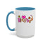 Blessed Flowers-Accent Coffee Mug (11, 15oz)