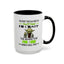 Crazy Yoda-Accent Coffee Mug (11, 15oz)