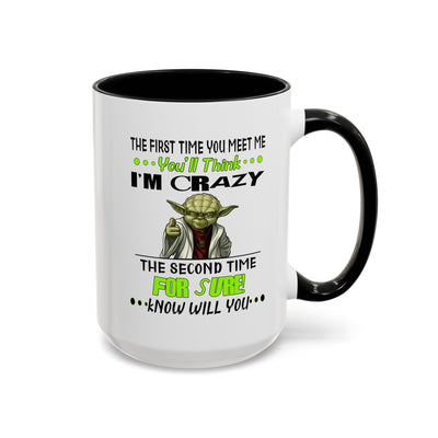Crazy Yoda-Accent Coffee Mug (11, 15oz)