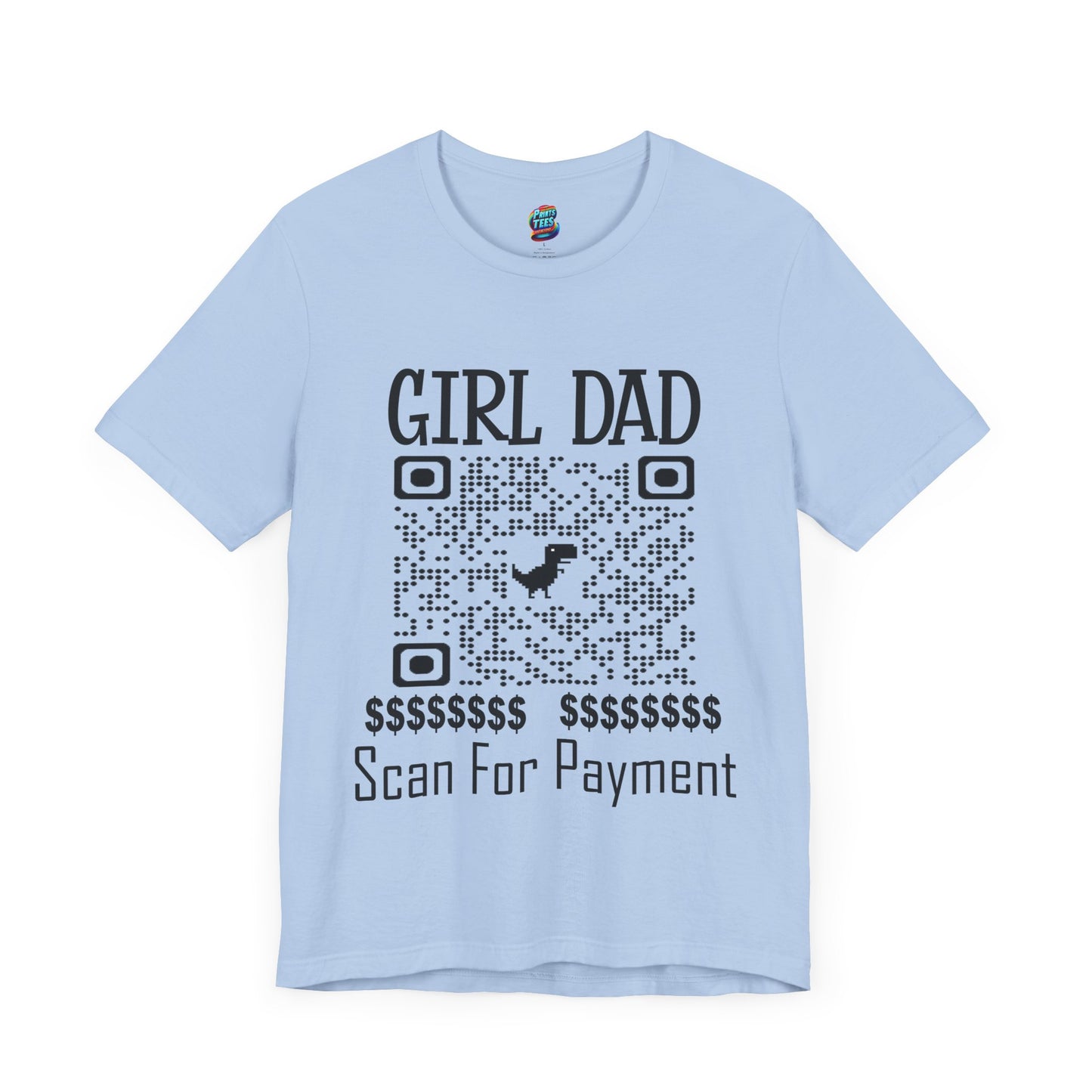 Scan for Payment-Jersey Knit T-Shirt