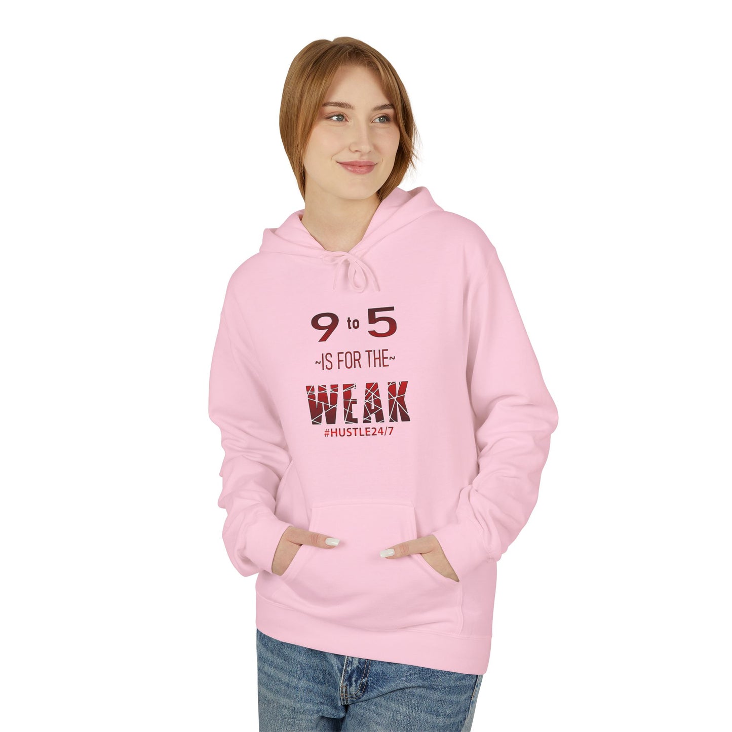 9 to 5-Midweight Softstyle Fleece Hoodie