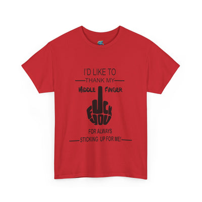 Fu(k You-Middle Finger-Heavy Cotton Classic Tee