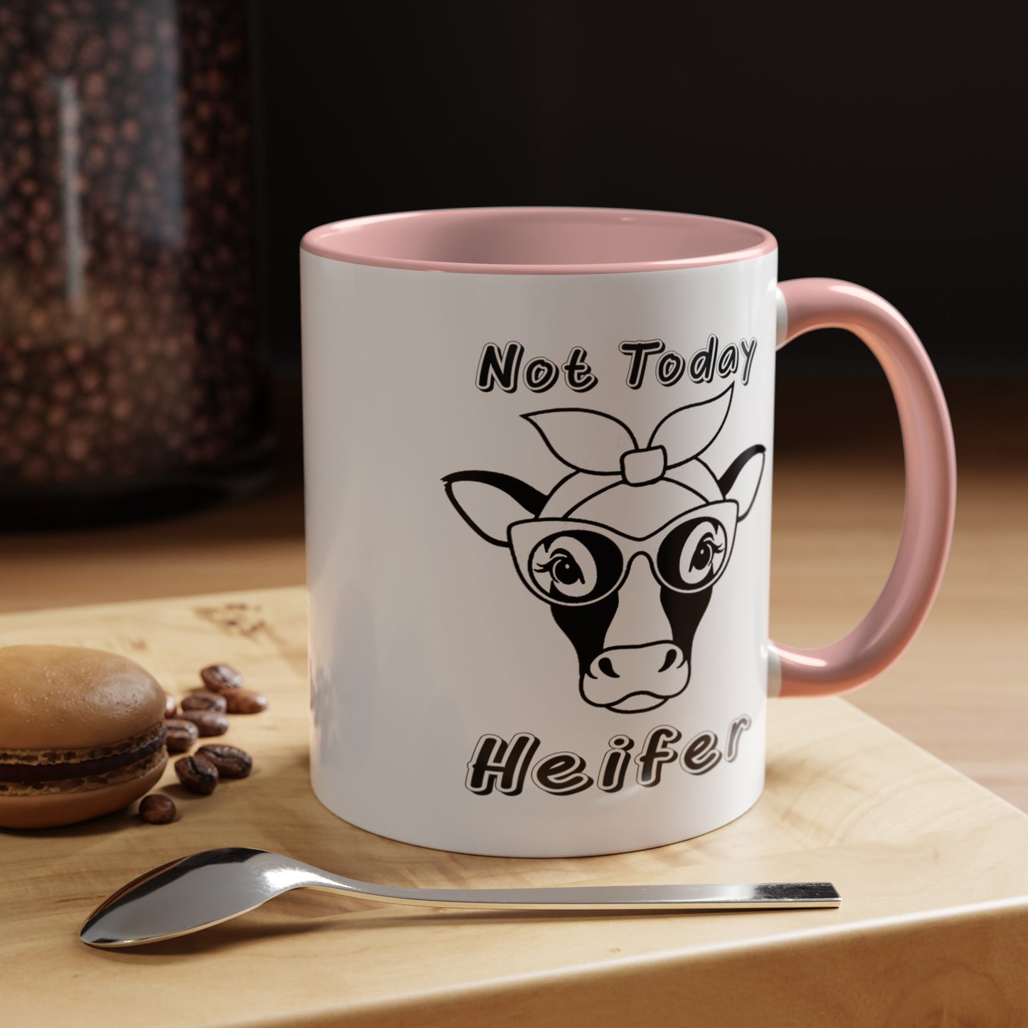 Not Today Heifer-Accent Coffee Mug (11, 15oz)
