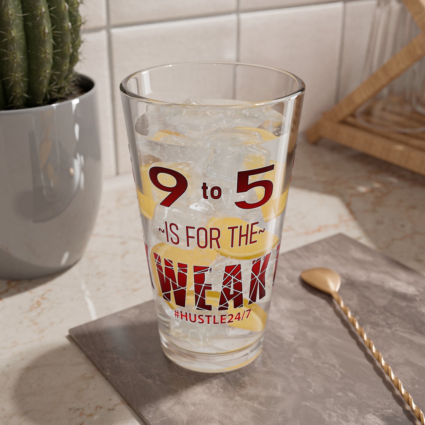 9 to 5-Mixing/Pint Glass, 16oz