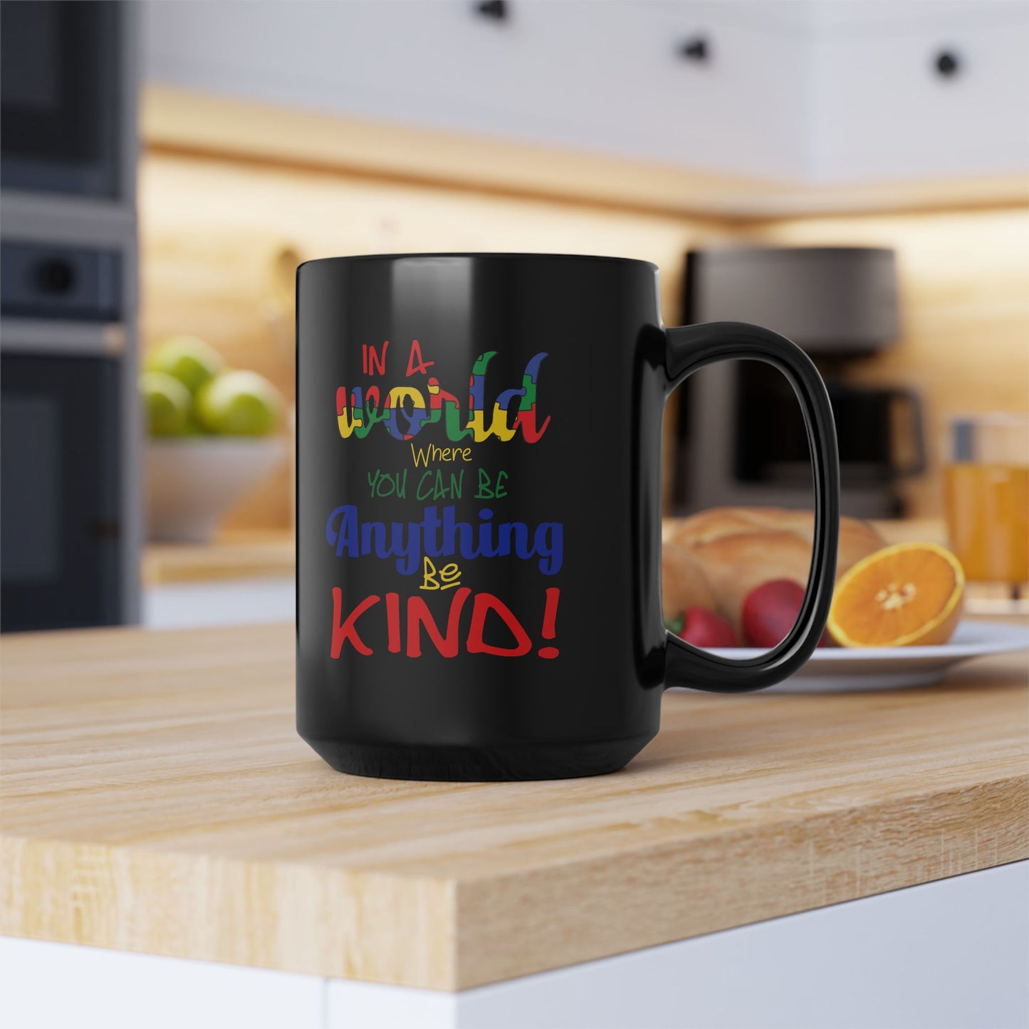 Be Kind-Black Mug (11oz, 15oz)