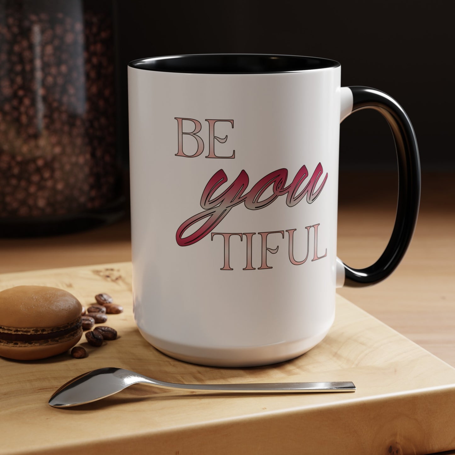 Beyoutiful-Accent Coffee Mug (11, 15oz)