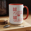 Be Positive-Accent Coffee Mug (11, 15oz)
