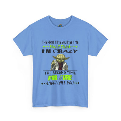 Crazy Yoda-Heavy Cotton Classic Tee