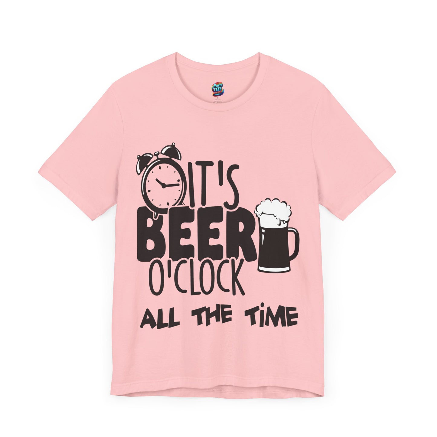 Beer O'Clock-Jersey Knit T-Shirt