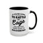 Rattle My Cage-Accent Coffee Mug (11, 15oz)