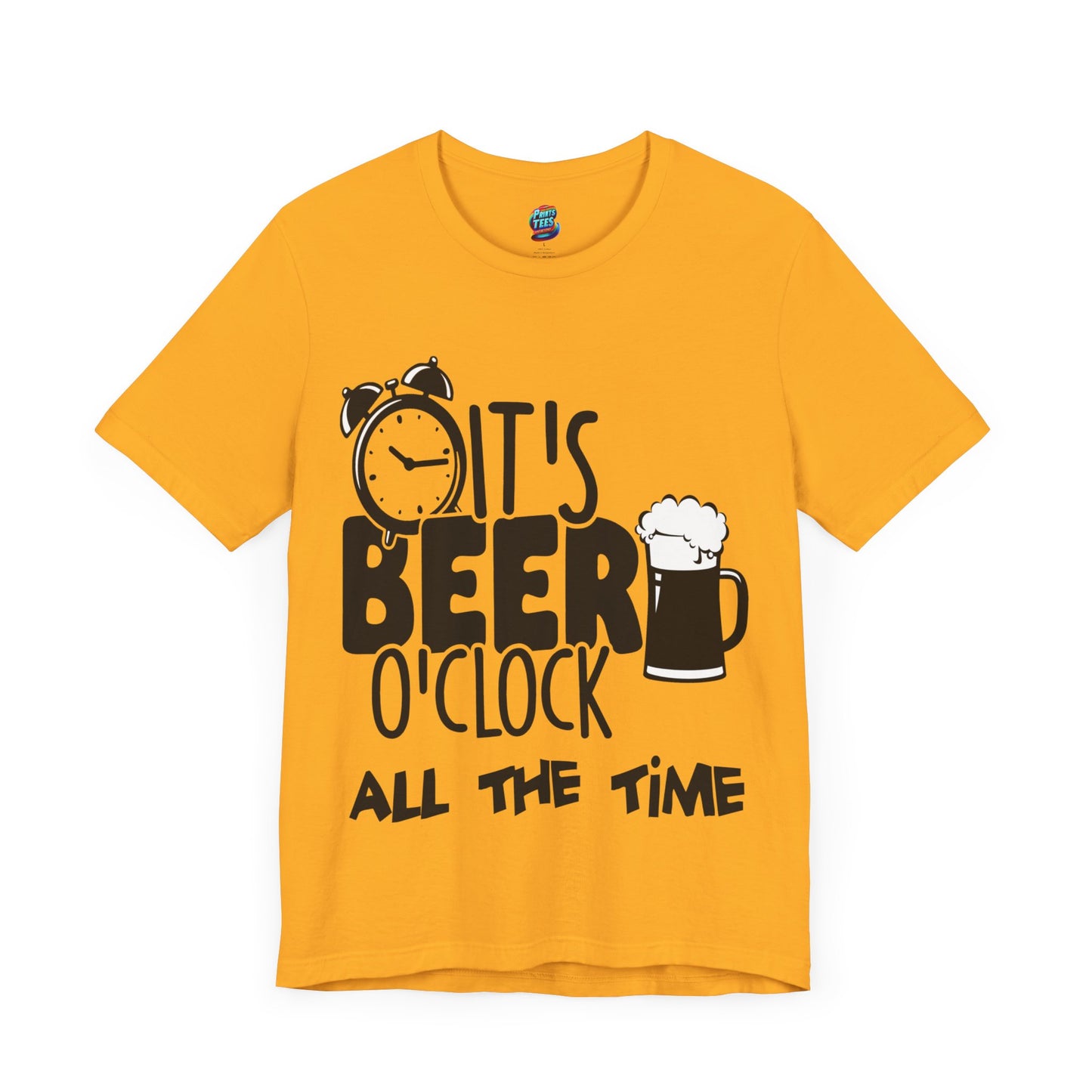 Beer O'Clock-Jersey Knit T-Shirt